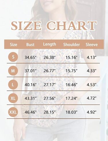 بلوزات نسائية كاجوال بأكمام قصيرة مكشكشة من LUYAA، قمصان صيفية برقبة مربعة وفضفاضة in Kuwait