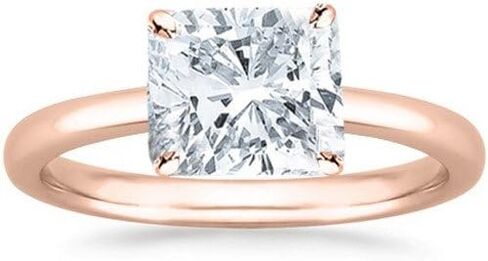 خاتم خطوبة ألماس سوليتير قطع وسادة 2 قيراط معتمد من GIA (لون F VS1 أحجار مركز الوضوح) in Kuwait