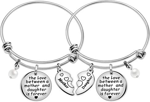 الحب بين الأم والابنة هو إلى الأبد سحر القلب سوار سوار سحر أمي ابنة مجوهرات الهدايا in Kuwait