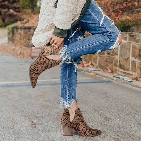 Katliu النساء حذاء من الجلد موضة مكتنزة عالية الكعب أحذية بوت قصيرة أشار تو الجانب سستة الجوارب in Kuwait