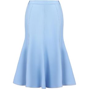 Women's A-Line Mermaid Skirt High Waist Elegant Midi Fishtail Skirt