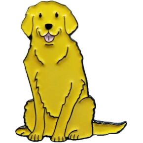 Dark Spark Decals Golden Retriever Dog 1.5" Enamel Pin for Dog Lovers