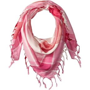 La Fiorentina Women's Plaid Checkered Scarf with Fringe