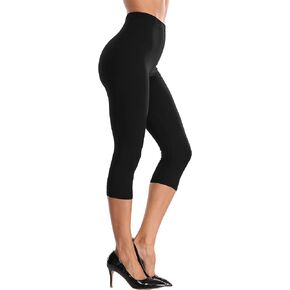 Women's Capri Leggings High Waisted Cropped Yoga Pants Workout Capri Stretchy Gym Tights