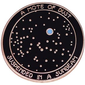A Mote of Dust Suspended In A Sunbeam Enamel Pin Pale Blue Dot The Earth in a vast cosmic arena Badge Lovely badge for Backpacks