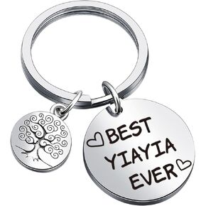 Best Yiayia Ever Gift For Yiayia Keychain From Grandchildren Grandma Keychain Yiayia To Be Keychain