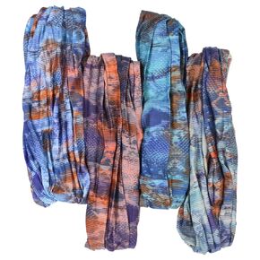 Bamboo Trading Company RHBASST119 Bella Collection Ocean Sunset Head Wrap, Set of 4 in Kuwait