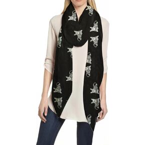 Lina & Lily Cat Print Women's Scarf Shawl Wrap Lightweight