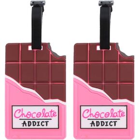 Chocolate Addict Luggage Tag - Set of 2 - Suitcase ID Holder