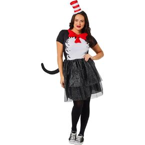 Dr. Seuss, Cat in the Hat Adult Dress Costume
