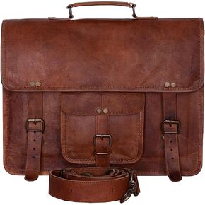 KPL Vintage 15 Inch Laptop Messenger Bag briefcase Satchel laptop bag for Men and Women