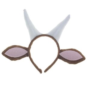 Christmas Cosplay Plush Cute Goat Headband - Goat costume - Goat Ears Costume - Goat Ears Headband for Easter Party Costume Hair Accessory (1 PCS)