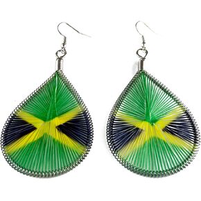 Jamaica Flag Earrings in Saudi Arabia