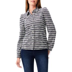 NIC+ZOE Women's Girlfriend Plaid Knit Jacket in Saudi Arabia