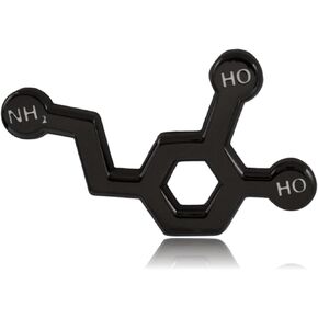 Clayton Jewelry Labs Dopamine Molecule Metal Pin