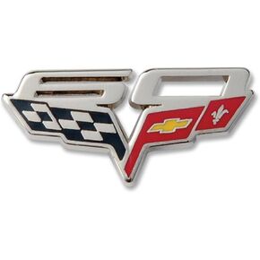 دبوس قبعة الذكرى الستين - فضي لسيارة كورفيت C6، صغير، فضي، بدون احجار كريمة in Kuwait