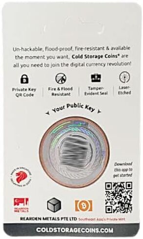 BitcoinMerch.com - محفظة Bitcoin غير المتصلة بالإنترنت، العملات المشفرة مقاومة للحريق in Kuwait