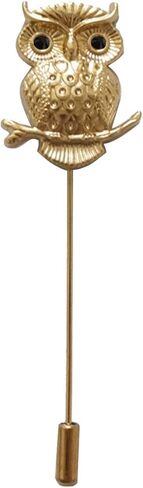 صني هوم دبوس بروش على شكل بومة ذهبية على شكل زهرة للبدلة للرجال in Kuwait