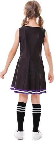 زي مشجع للفتيات من Kosgraiy، زي مشجع، زي تشجيع للأطفال مع بوم بوم، جورب، فيونكة شعر، دبوس شعر، حزام آداب in Kuwait