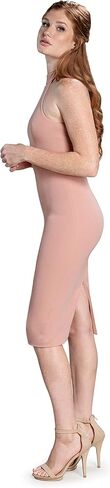 Dress the Population Women's Eden High Neck Halter Bodycon Midi Dress in Saudi Arabia