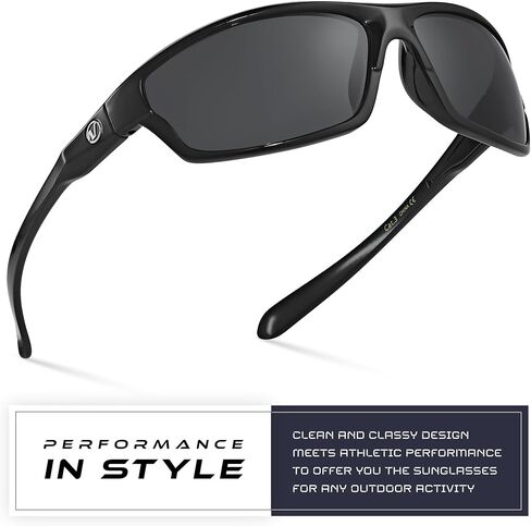 Polarized Wrap Around Sports Sunglasses for Men Women UV400 Protection in Saudi Arabia