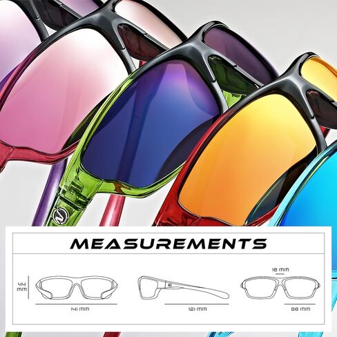 Polarized Wrap Around Sports Sunglasses for Men Women UV400 Protection in Saudi Arabia