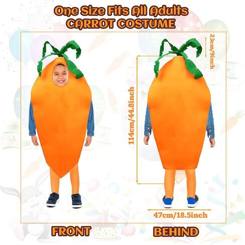 زي جزرة عيد الفصح من كامدوك، زي الخضروات التنكري للنساء والرجال in Kuwait