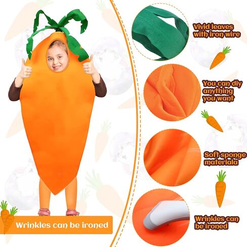 زي جزرة عيد الفصح من كامدوك، زي الخضروات التنكري للنساء والرجال in Kuwait