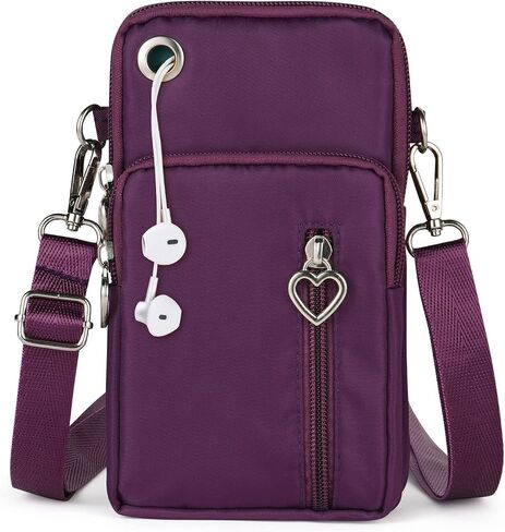 Small Crossbody Wallet Phone Bag, Nylon Cell Phone Purse, Travel Crossbody Bag Cell Phone Shoulder Bag Arm Bag Wallet Purse in Saudi Arabia