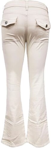 بنطال واسع الارتفاع للنساء كاجوال Y2K منقوش على شكل جرس من الأسفل in Kuwait