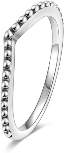 NARMO 925 خواتم الفضة الاسترليني للنساء خواتم زركونيا مكعب خمر خاتم القلب تكويم خواتم بسيطة للفتيات بيان خواتم للنساء حجم 6-8 in Kuwait