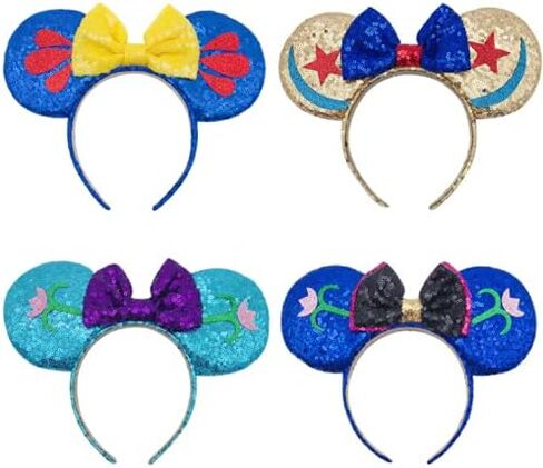 عصابة رأس فاخرة من LEEMASING Sparkled Mouse من الترتر للأولاد والبنات والنساء، أزياء تنكرية لحفلات أعياد الميلاد وأعياد الميلاد in Kuwait
