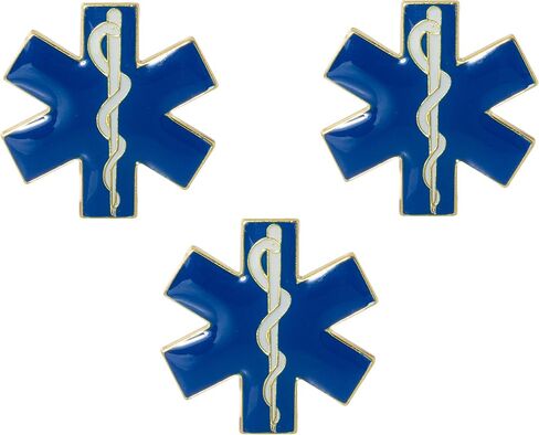 خدمات الطوارئ الطبية EMS Star of Life - قضيب أسكليبيوس - دبوس على ظهره على شكل قبعة in Saudi Arabia
