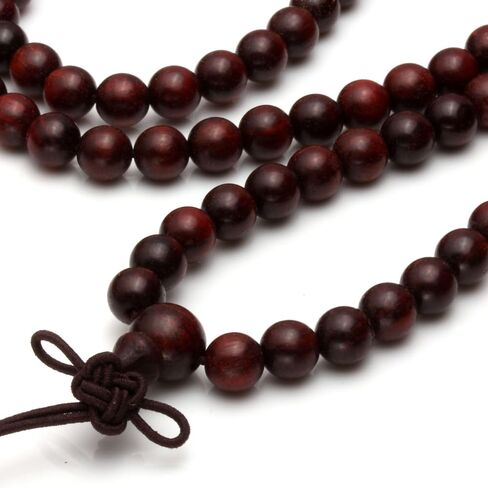 MILAKOO 6mm 108 Wood Beads Bracelet Mala Prayer Necklace for Buddha Meditation Tibetan in Saudi Arabia