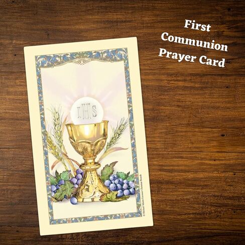 First Communion Gift Set with Black Rosary, Medal, Bracelet, Pouch, and Prayer Card, Thoughtful Catholic Gifts in Saudi Arabia