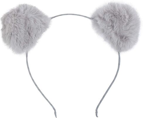 لوكس اكسسوريز طقم شريط راس عصري بنمط كرات بوم بوم منفوشة بلون بينك وابيض ورمادي (3 قطع) in Kuwait