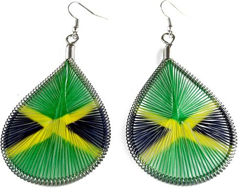 Jamaica Flag Earrings in Saudi Arabia
