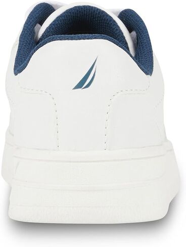 Nautica Sneakers Low-Top Basketball Style Lace Up Shoe for Boys Girls-Stafford Youth-White Size-13 in Saudi Arabia