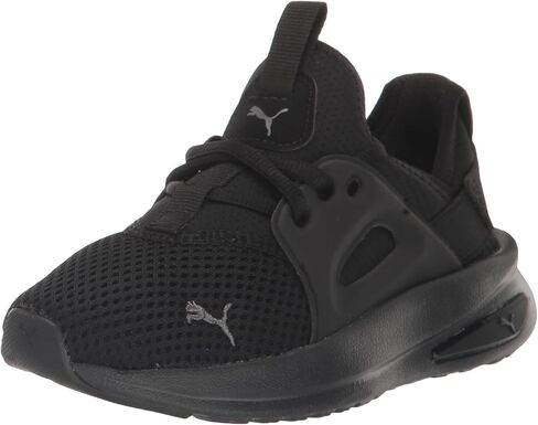 PUMA Soft Enzo Evo Sneaker, Black-Castlerock, 13.5 US Unisex Little Kid in Saudi Arabia