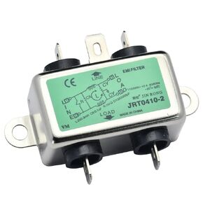 Noise Suppressor Power EMI Filter Termianl Single-Phase Line-Conditioner JIN Rong AC 115/250V 10 Amp JRT0410-2