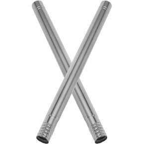 Healvian 2pcs Broom Replace Handle Broom Extension Poles Metal Replacement Handle Mop/Broom/Brush Accessories