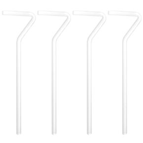 4pcs L-Type Lab Cell Culture Scraper, Glass Coating Rod Cell Spreaders, Reusable Cell Diffuser Tool for Laboratory Scientific Research Use, Diameter 6mm