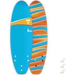 TAHE 5'6 Paint Mini Shortboard Soft Top Performance Surfboard, Blue (107197)