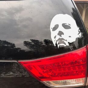 FlyWallD Halloween Holiday Decals Michael Myers Horror Living Room Sticker Funny Door Window Mirror Vinyl Art Decor