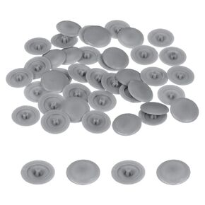 uxcell 100PCS Screw Cap Covers, 12mm Waterproof Plastic Screw Decorative Caps for Phillips Cam Lock Nuts Self-Tapping Screws, Beige