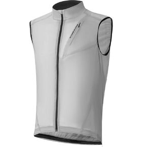 ROCKBROS Cycling Vest for Men Women Windbreaker Breathable Bike Vest Sleeveless Lightweight with Back Pockets Silver