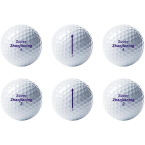 SZJL Premium Golf Balls Long Distance High Performance Golf Balls for Advanced Golfers (3pcs), White