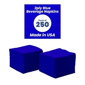 2 Ply Burgundy Bev-250 2 Ply Burgundy Beverage Napkins- Pack of 250ct
