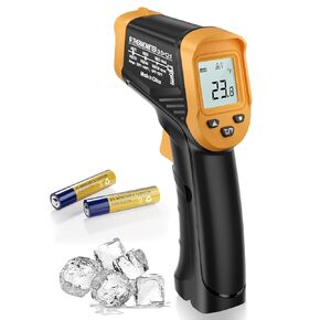 Eventek Infrared Thermometer Gun, -58°F to 1112°F Laser Thermometer Temperature Gun, IR Temp Gun for Cooking, Pizza Oven Accessories, Griddle, AC, Barbecue, Air, Fridge, Engine, Kitchen
