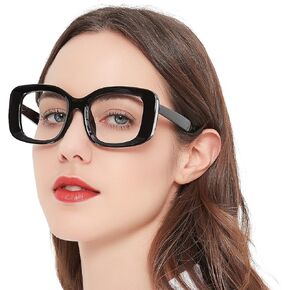 OCCI CHIARI Narrow Rectangular Reading Glasses for Women Stylish Unique Readers
